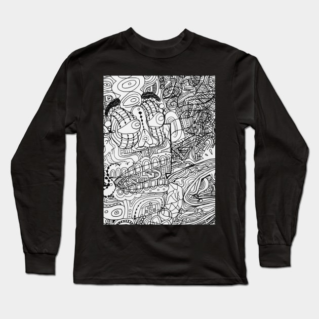 touching the light Long Sleeve T-Shirt by BondonArt